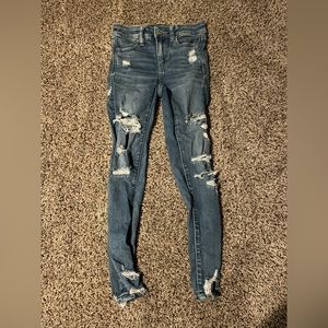 American eagle skinny jeans, size: 00